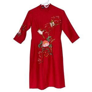 Amirossi Vietnamese Red Ao Dai